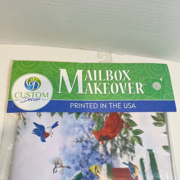 Welcome Birdhouse Design Mailbox Cover Outdoor Vinyl Magnetic Strips Custom Deco - Picture 6 of 9